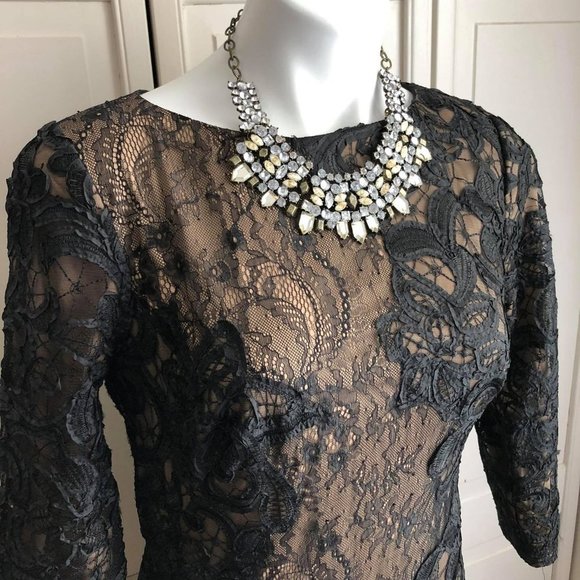 Tadashi Shoji Gown, Size 8 Trades Offers Prom Maxi Lace - Picture 4 of 10